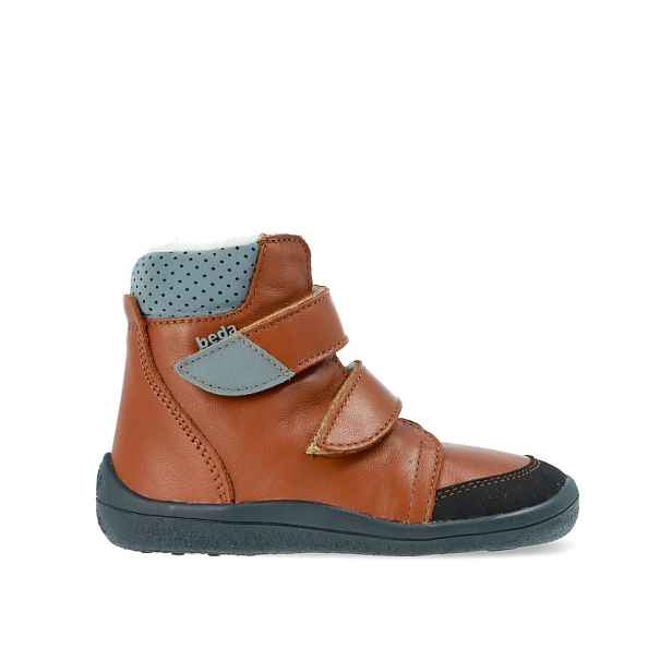 Dětské Barefoot zimní boty vyšší Beda BF 0004/W/SO/MK Bruno - užší kotník - 24