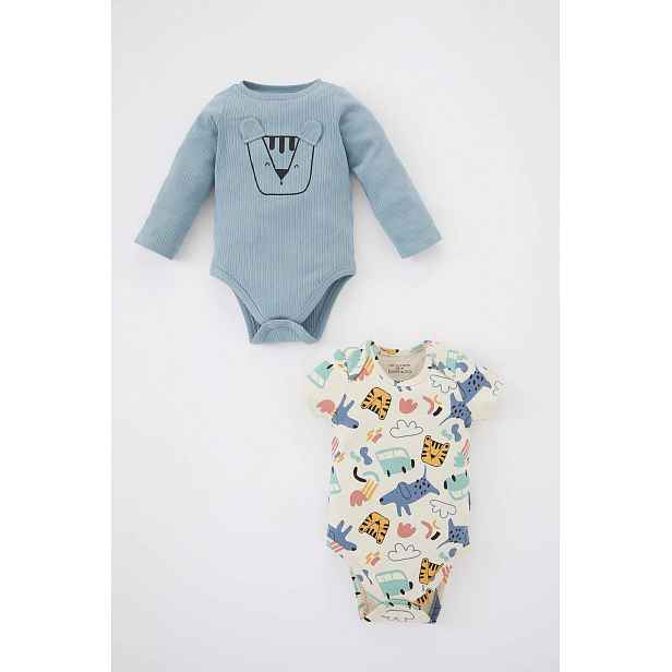 DEFACTO BabyBoy 2dílný set s dlouhým rukávem a zapínáním na druky