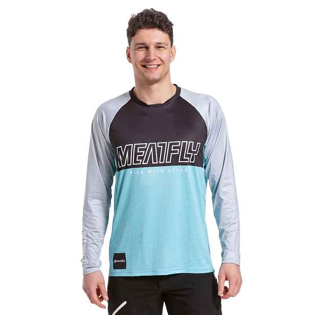 Meatfly pánský bike dres Liam Mint / Light