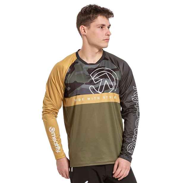 Meatfly pánský bike dres Liam Olive