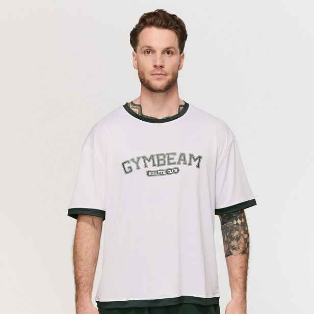 GymBeam Tričko Oversized Varsity