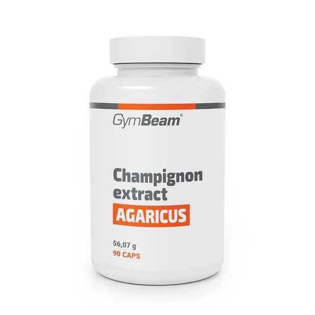GymBeam Žampion (Agaricus) extrakt s 20 % polysacharidů a 10 % beta-glukanů