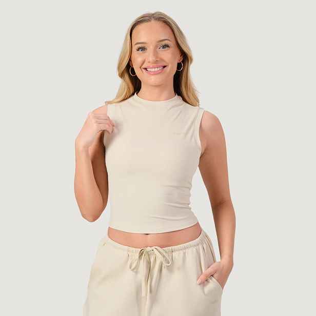 GymBeam Women‘s NEO Turtleneck Top Almond