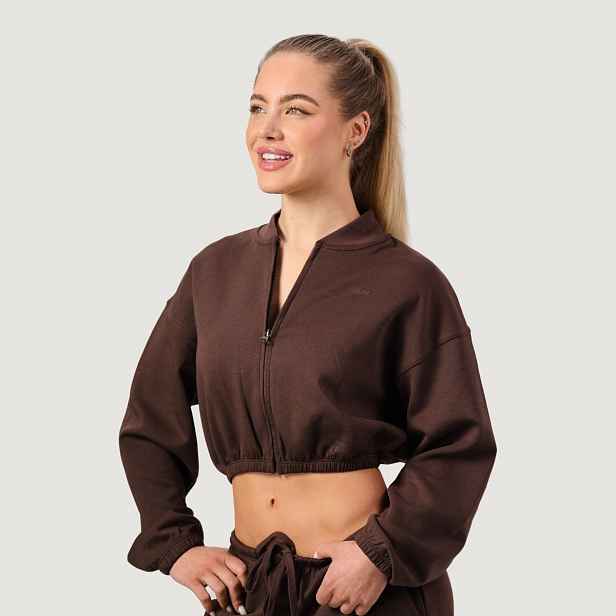 GymBeam Women‘s NEO Zip-Up Sweatshirt Mocha