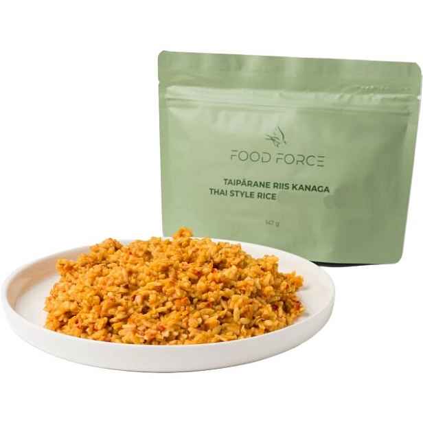 FOOD FORCE THAJSKÁ RÝŽE SE ZELENINOU 150G VEG Outdoorové jídlo