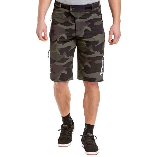 Meatfly pánské bike šortky Brake Rampage Camo | Maskáč