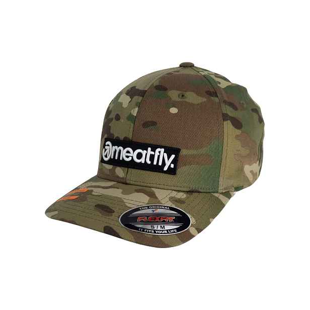 Meatfly kšiltovka Raptor Flexfit Multicam Logo | Mnohobarevná