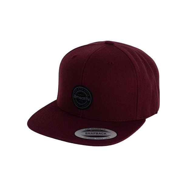 Meatfly kšiltovka Hornet Snapback Round / Maroon | Velikost One Size