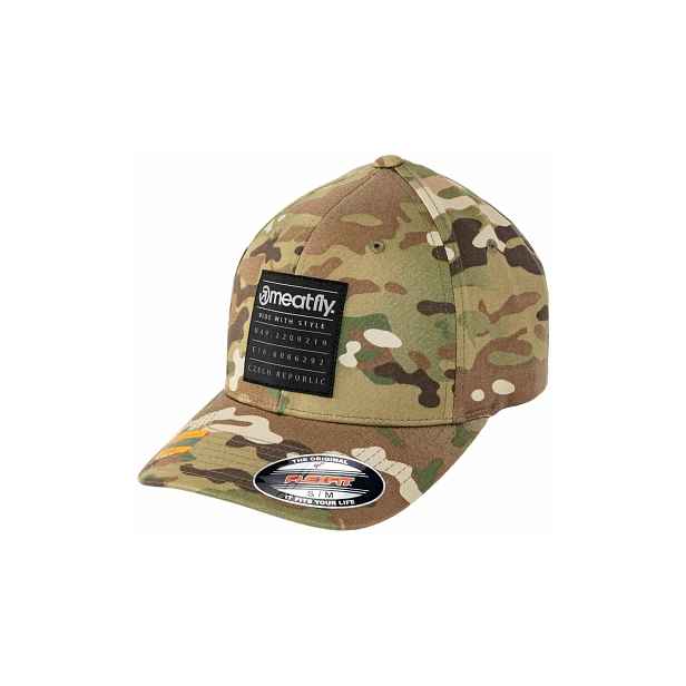 Meatfly kšiltovka Raptor Flexfit Coordinates Multicam | Mnohobarevná