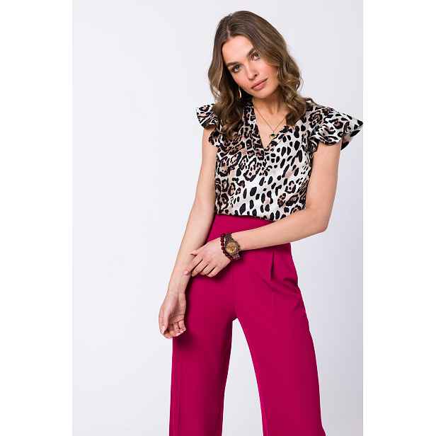 Stylove Woman's Blouse with frilled sleeves - model 2