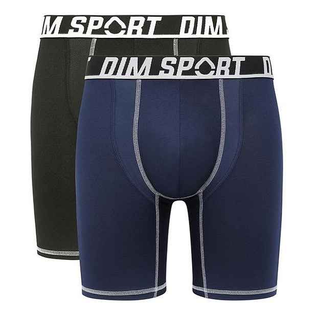 Sada dvou pánských sportovních boxerek v a barvě DIM SPORT LONG BOXER 2x