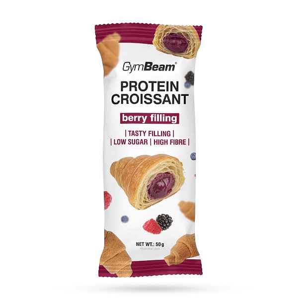 GymBeam Proteinový croissant s příchutí lesních plodů