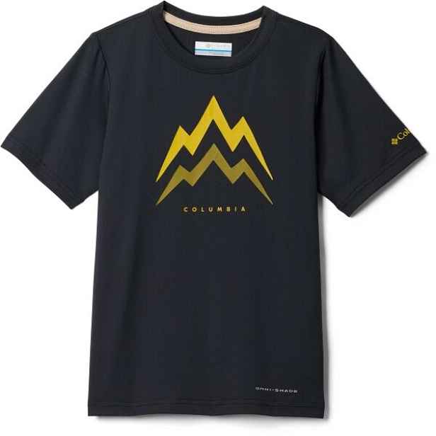 Columbia TECH TRAIL UTILITY SHORT SLEEVE GRAPHIC CREW Dětské funkční triko