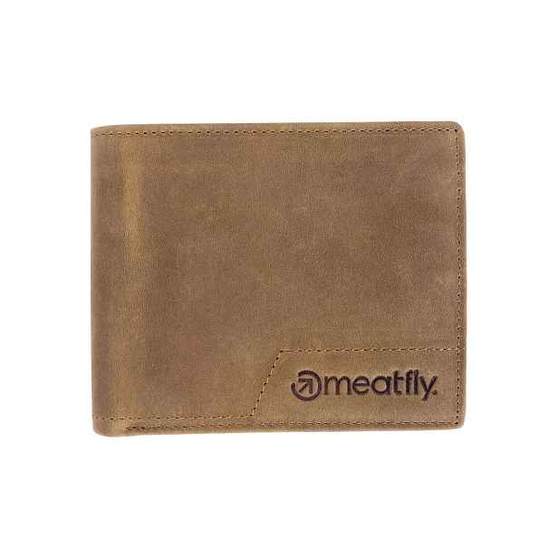 Meatfly kožená peněženka Eliot Premium Oak | Velikost One Size