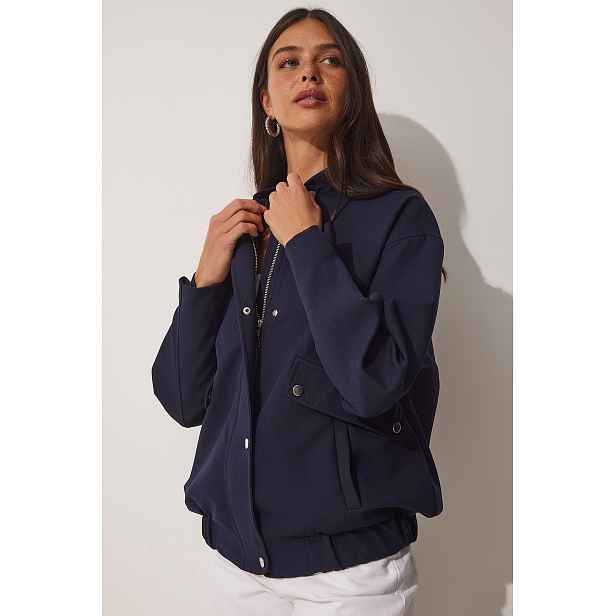 Happiness İstanbul Women's Wide Pocket Bomber Coat