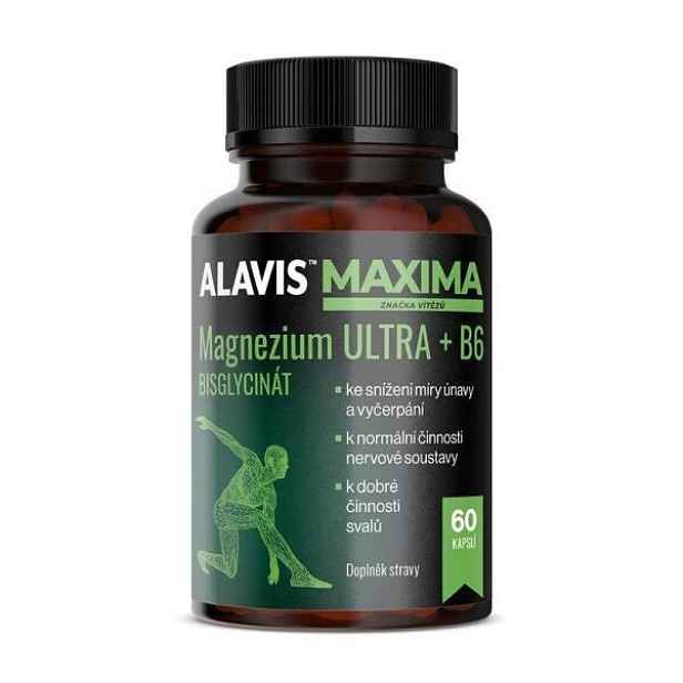 ALAVIS MAXIMA MAGNEZIUM ULTRA + B6 60 KAPSLÍ Doplněk stravy