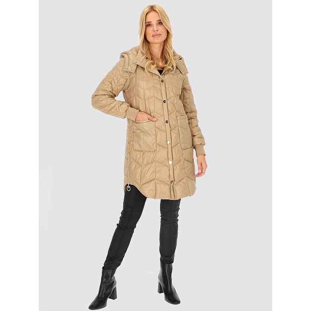 PERSO Woman's Quilted women's jacket with side slits
