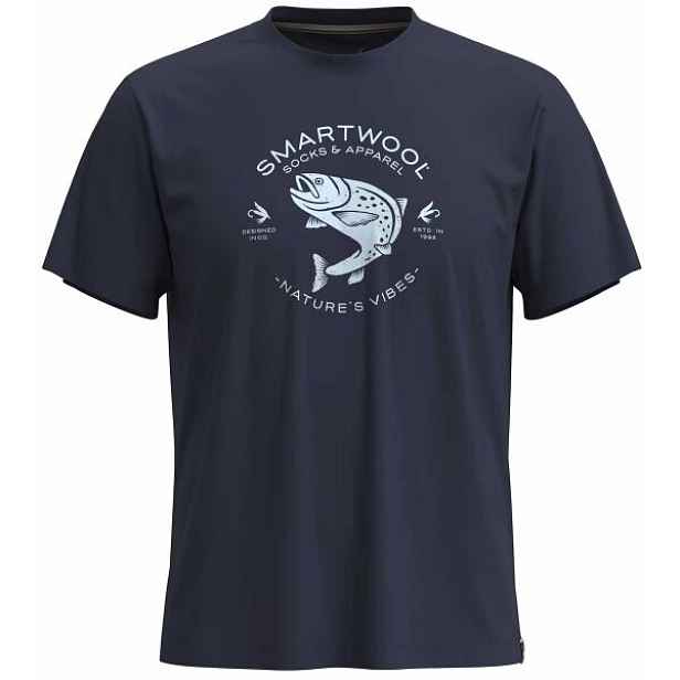 Smartwool TROUT FISCHING SHORT SLEEVE GRAPHIC TEE Pánské tričko