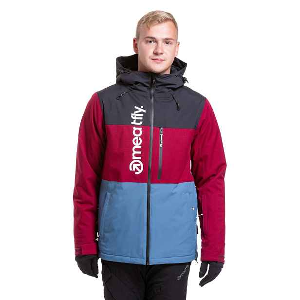 Meatfly pánská SNB & SKI bunda Manifold Beet / Slate