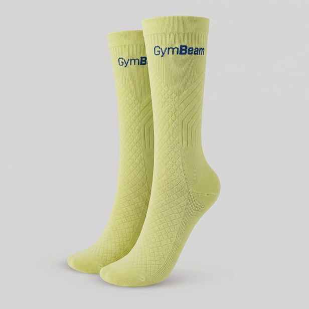 GymBeam Běžecké ponožky Lime