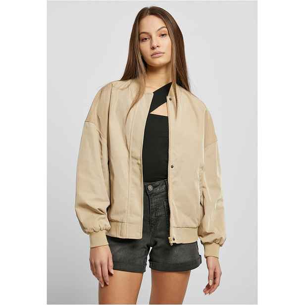 Dámská recyklovaná bunda oversized Light Bomber Unionbéžová