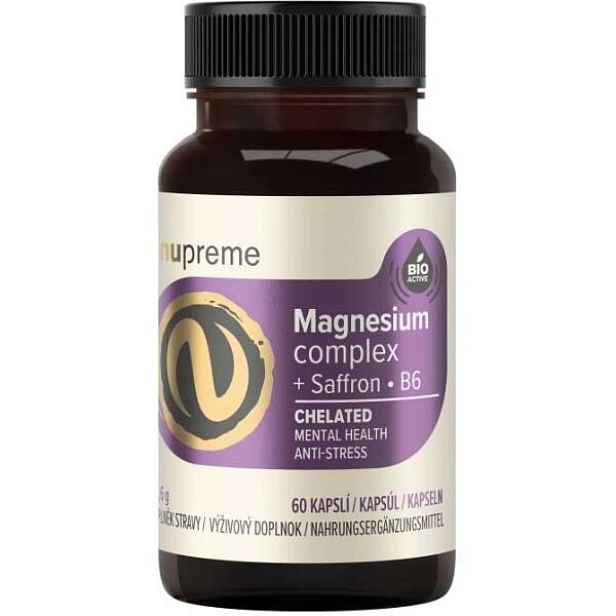 NUPREME MAGNESIUM + ŠAFRÁN 60 CPS Doplněk stravy