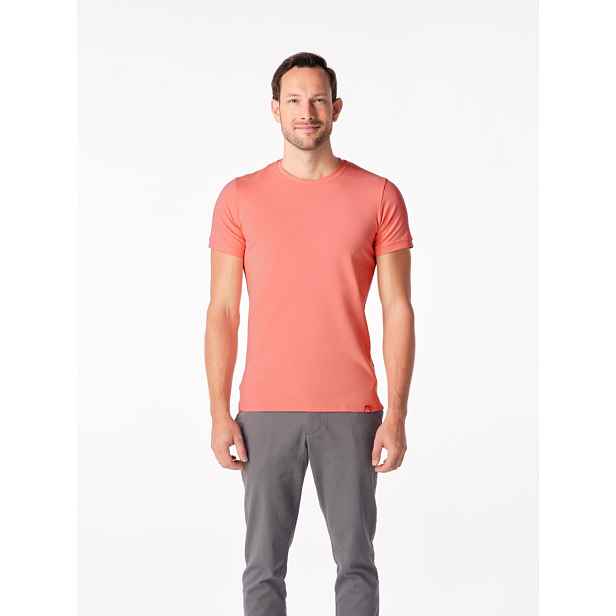 Pánské tričko slim fit cityzen davo lososová s
