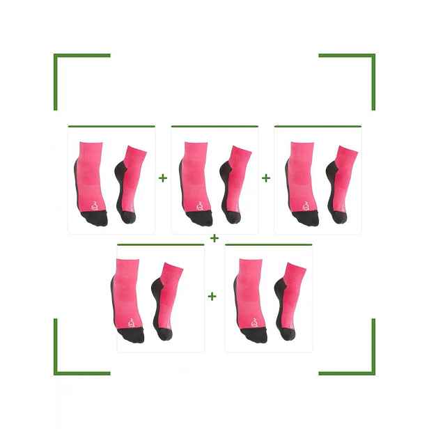 DĚTSKÉ NABOSO BAREFOOT BAMBUSOVÉ PONOŽKY VÝHODNÝ SET 5 KUSŮ