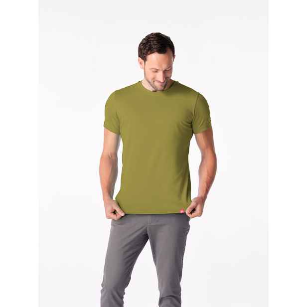 Pánské tričko slim fit cityzen davos olivová m
