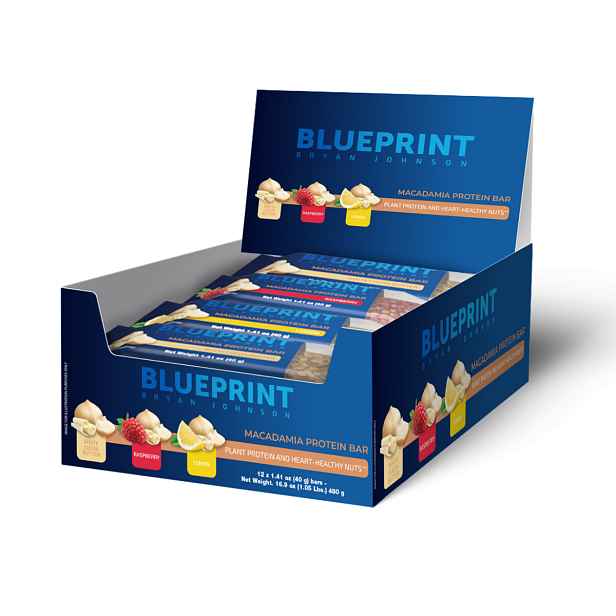 Blueprint by Bryan Johnson Makadamové proteinové tyčinky