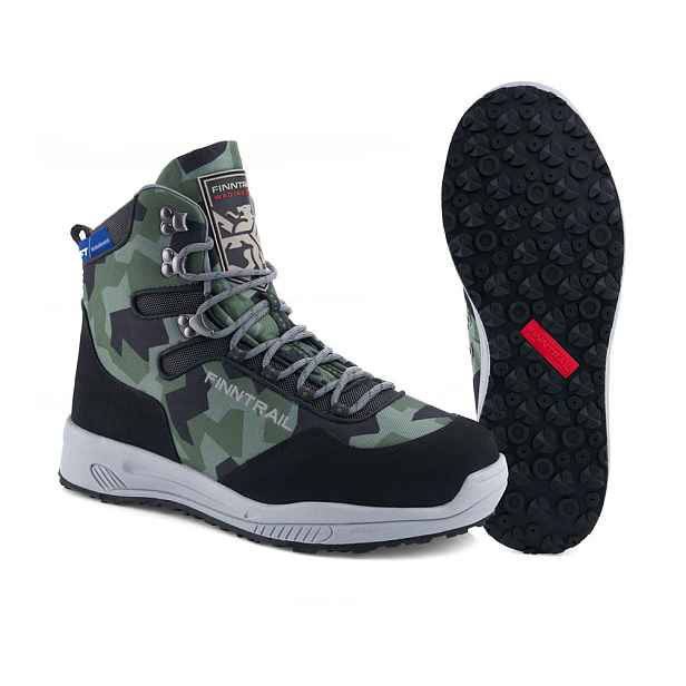 Moto boty Finntrail Sportsman CamoArmy camo