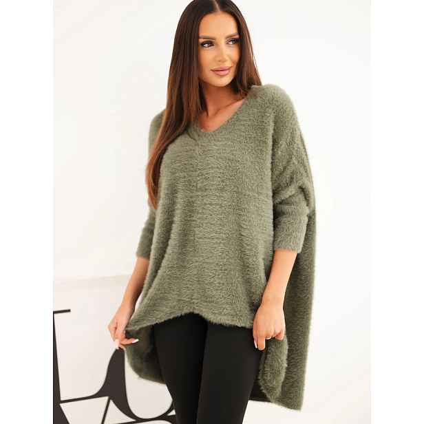 Kesi Plus Size svetr s V-výstřihem