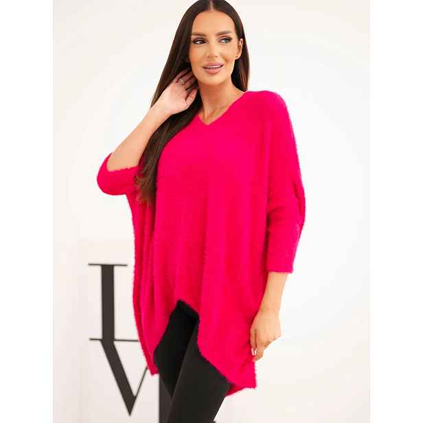 Kesi Plus Size dámský svetr s V-výstřihem