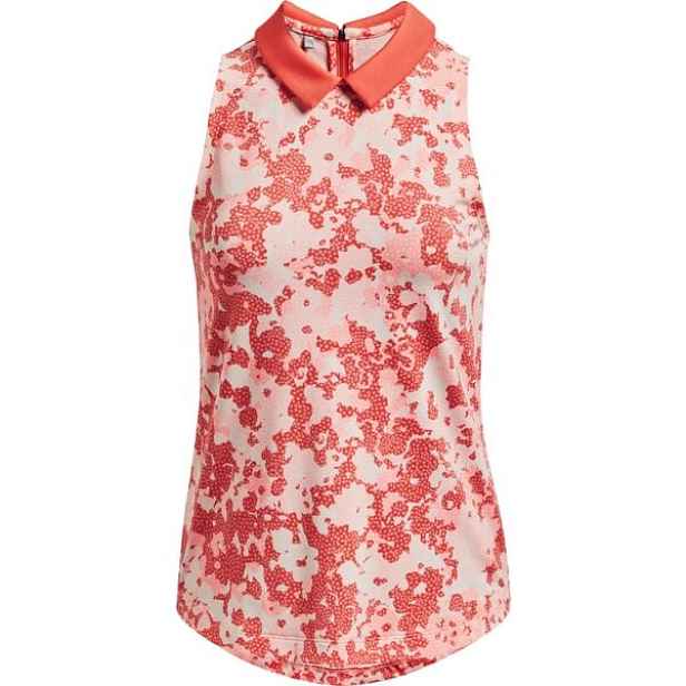 Under Armour ZINGER RISE SLVLS POLO Dámské polo golfové tílko, lososová