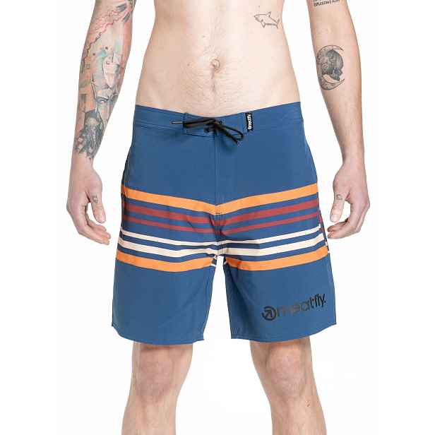 Meatfly pánské plavky Ernie Boardshorts 19" Stripes