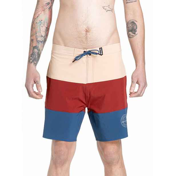 Meatfly pánské plavky Ernie Boardshorts 19" / Latte