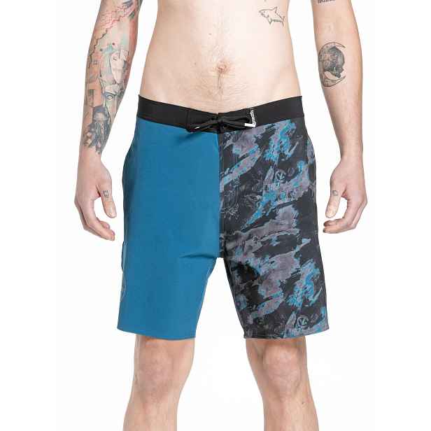 Meatfly pánské plavky Ernie Boardshorts 19" Mossy Petrol