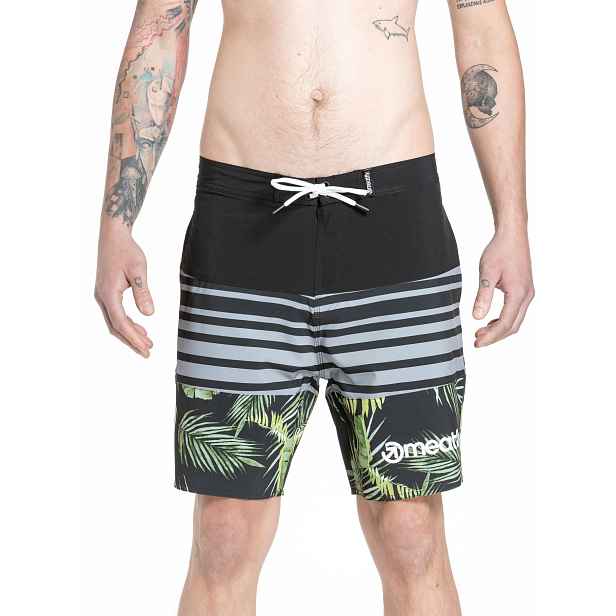 Meatfly pánské plavky Ernie Boardshorts 19" Palm | Mnohobarevná