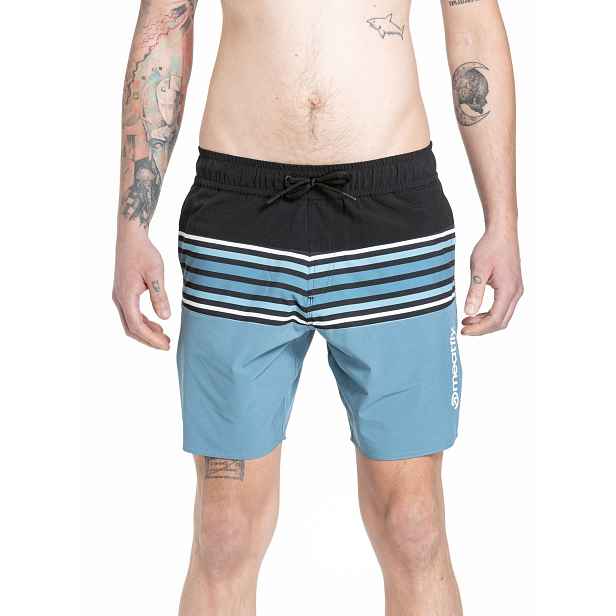 Meatfly pánské plavky Keith Boardshorts 17" Slate