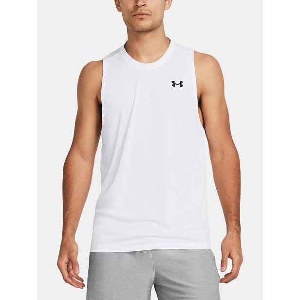 Under Armour Tílko UA Tech Tank-WHT - Pánské