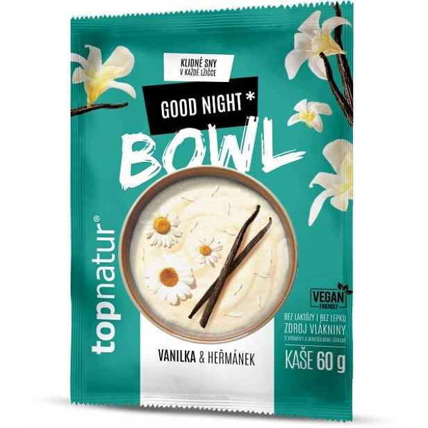 TOPNATUR BOWL GOOD NIGHT VANILKA + HEŘMÁNEK 60 G Kaše , G