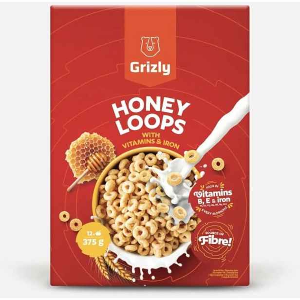 GRIZLY HONEY LOOPS Cereálie