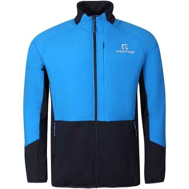 PROGRESS ELVIR HYBRID MIDLAYER Pánská hybridní mikina s merinem