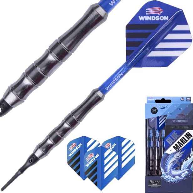 Windson MARLIN 14 G Set šipek s mosaznými barely a plastovými hroty