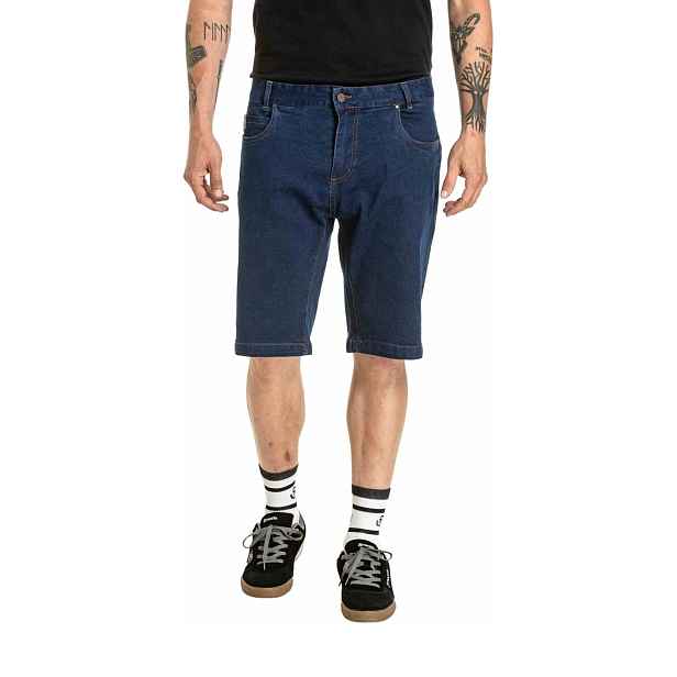 Meatfly pánské kraťasy Just 2.0 Denim Rinse Wash