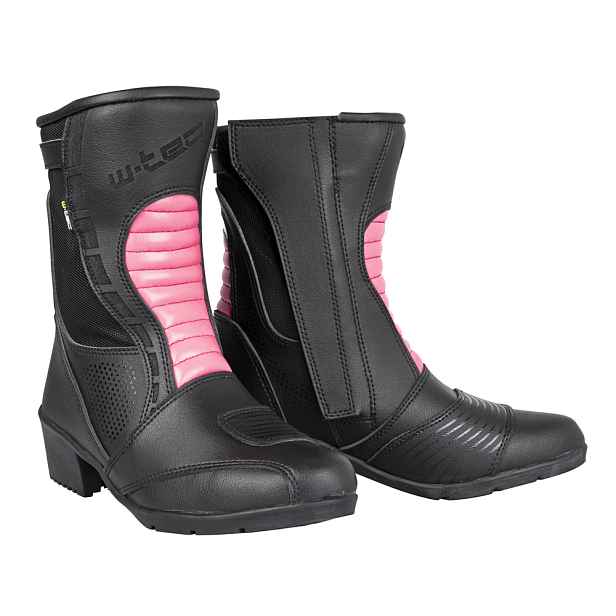 Dámské kožené moto boty W-TEC Beckie černo