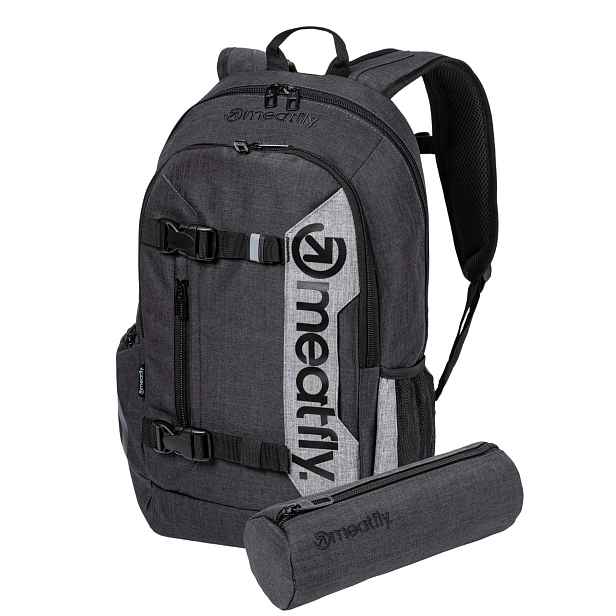 Meatfly batoh Basejumper Charcoal Heather / Heather 22 | Objem 22