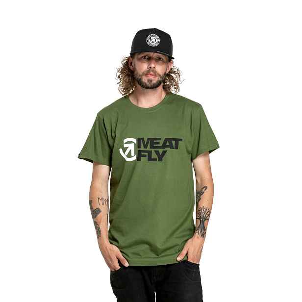 Meatfly pánské tričko Revital Olive | 100% bavlna