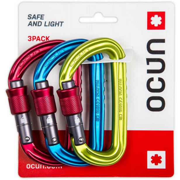 OCÚN FALCON SCREW 3-Pack MIX Karabina, mix