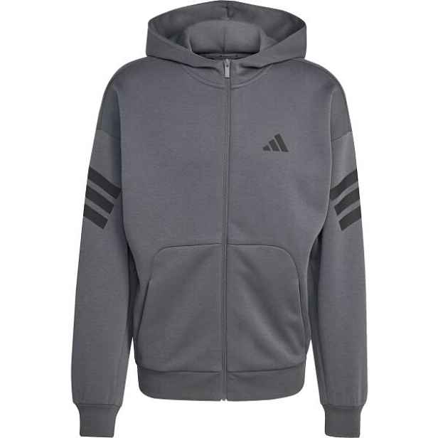 adidas FI 3 STRIPES FULL ZIP HOODED Pánská mikina